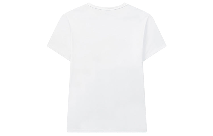 FILA Jagger Casual Sports Pattern Printing Round Neck Short Sleeve White F11M028154F-WT