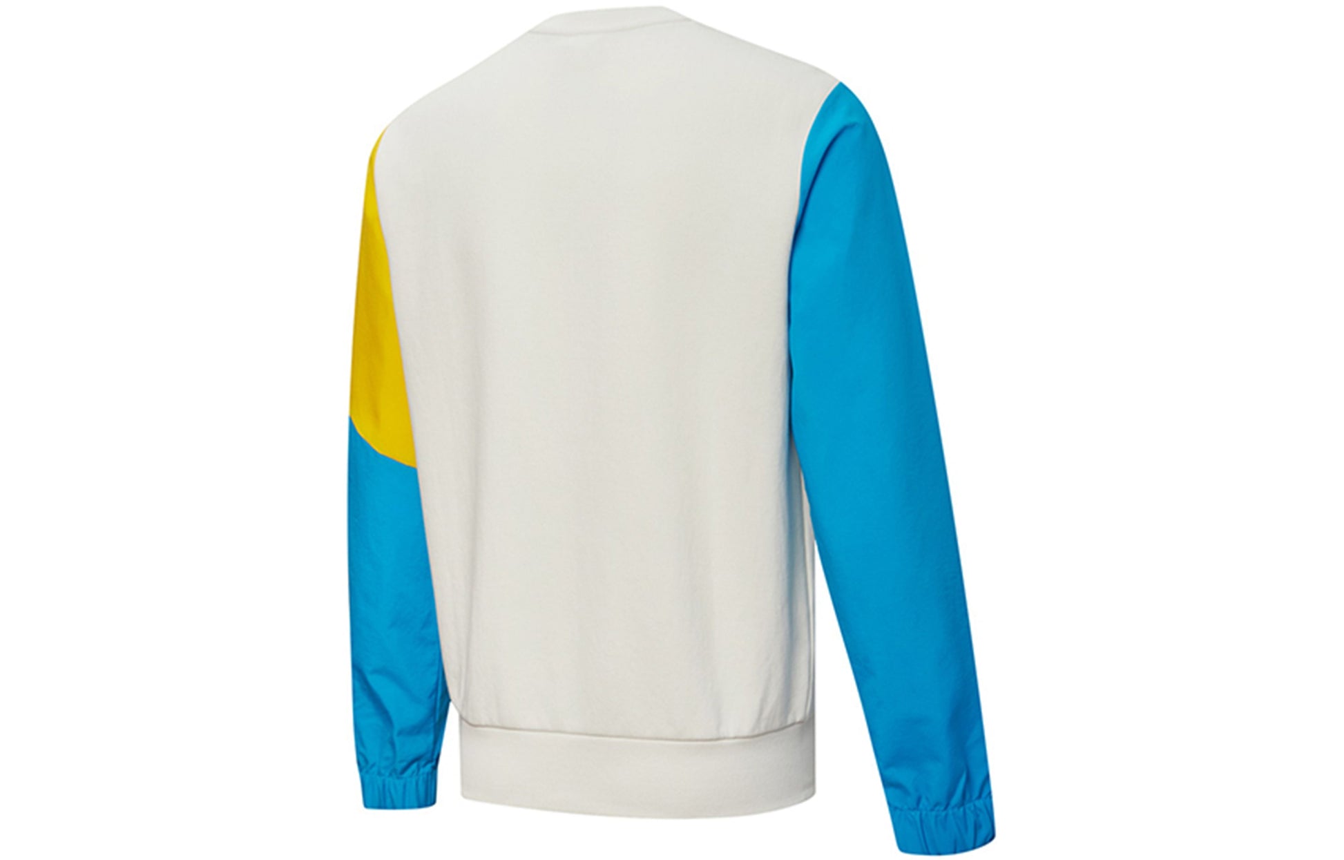PUMA Patched Crew Neck Sweater 'White Blue Yellow' 532181-05