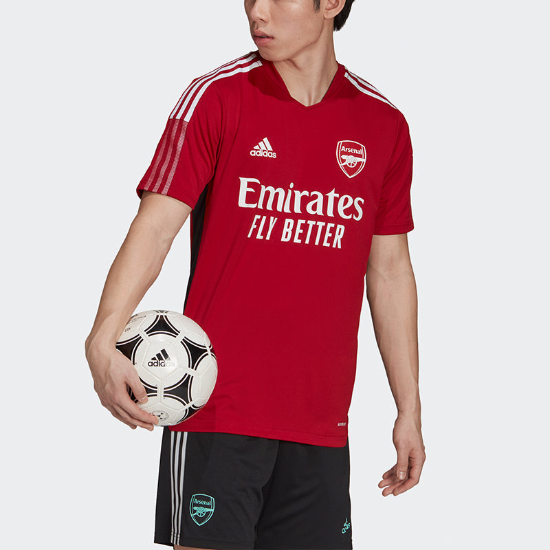 adidas Sport Training Short Sleeves Football Jersey 21-22 Season Arsenal Men's Red GR4158