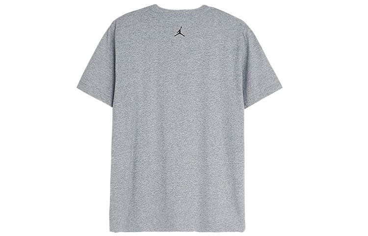 Air Jordan 1 Large Logo Casual Sports Short Sleeve Gray 637292-063