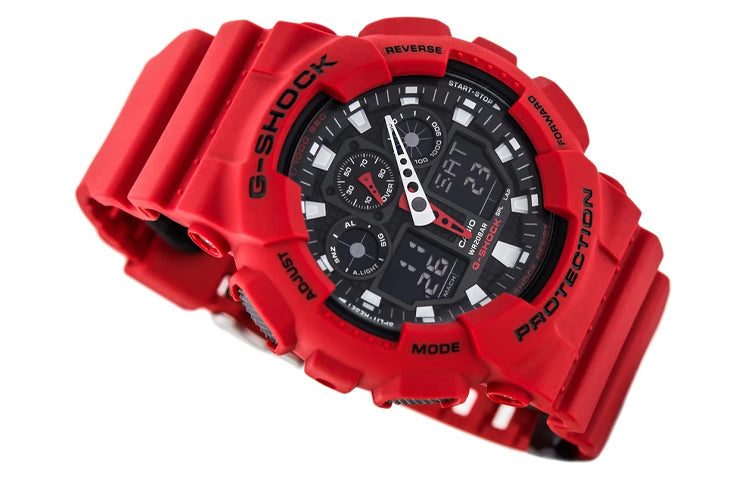 CASIO G-Shock Analog-Digital 'Red' GA-100B-4A