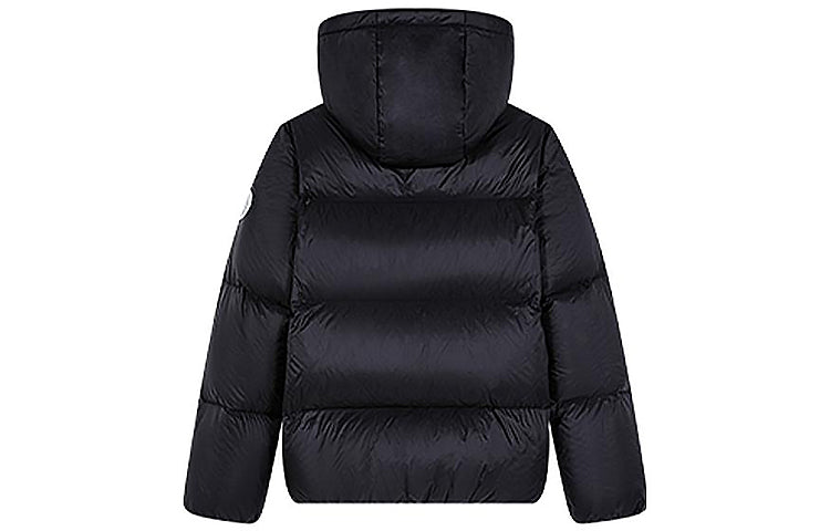 (GS) Under Armour Warm Hooded Short-Length Down Jacket 'White Black' 224210605