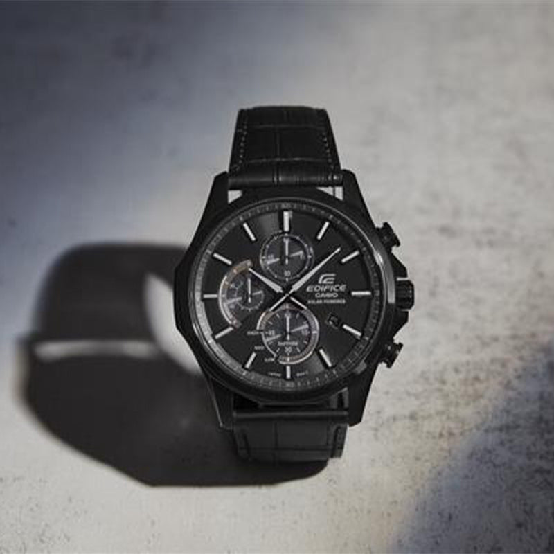 CASIO EDIFICE Series Vintage Classic Sports Men's Quartz Waterproof Mens Black Analog EFB-670SCL-1AVUPR