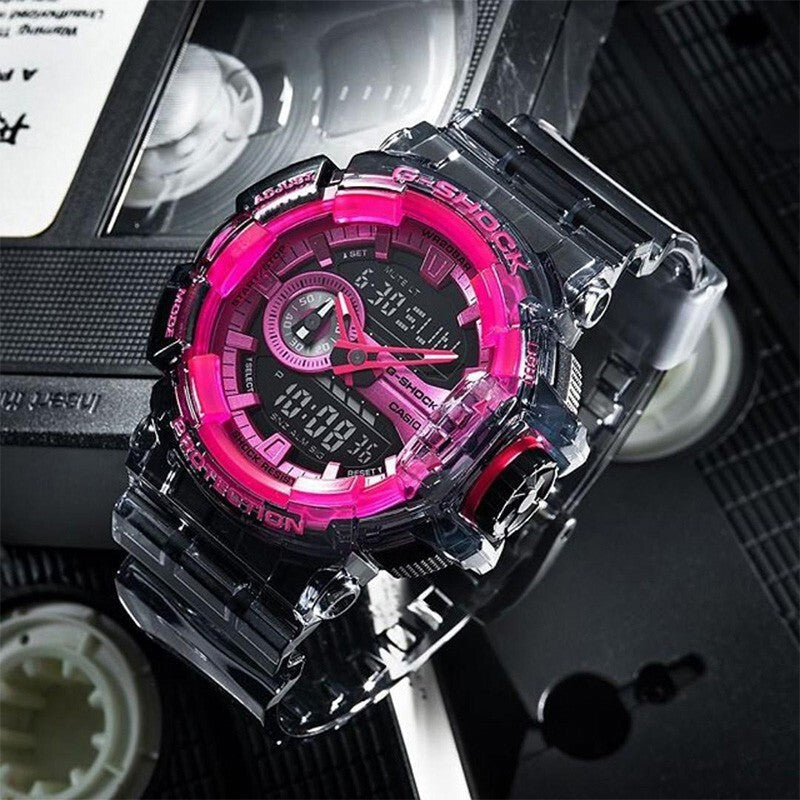 CASIO G-Shock Analog-Digital 'Black White' GA-400SK-1A4PRS&GMA-S110SR-7A