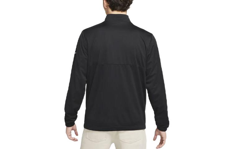 Men's Nike Solid Color Casual Stand Collar Jacket Black DA2868-010