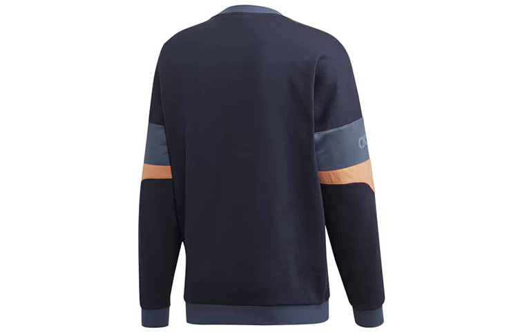 adidas originals Retro Football Round Neck Navy Blue ED7180