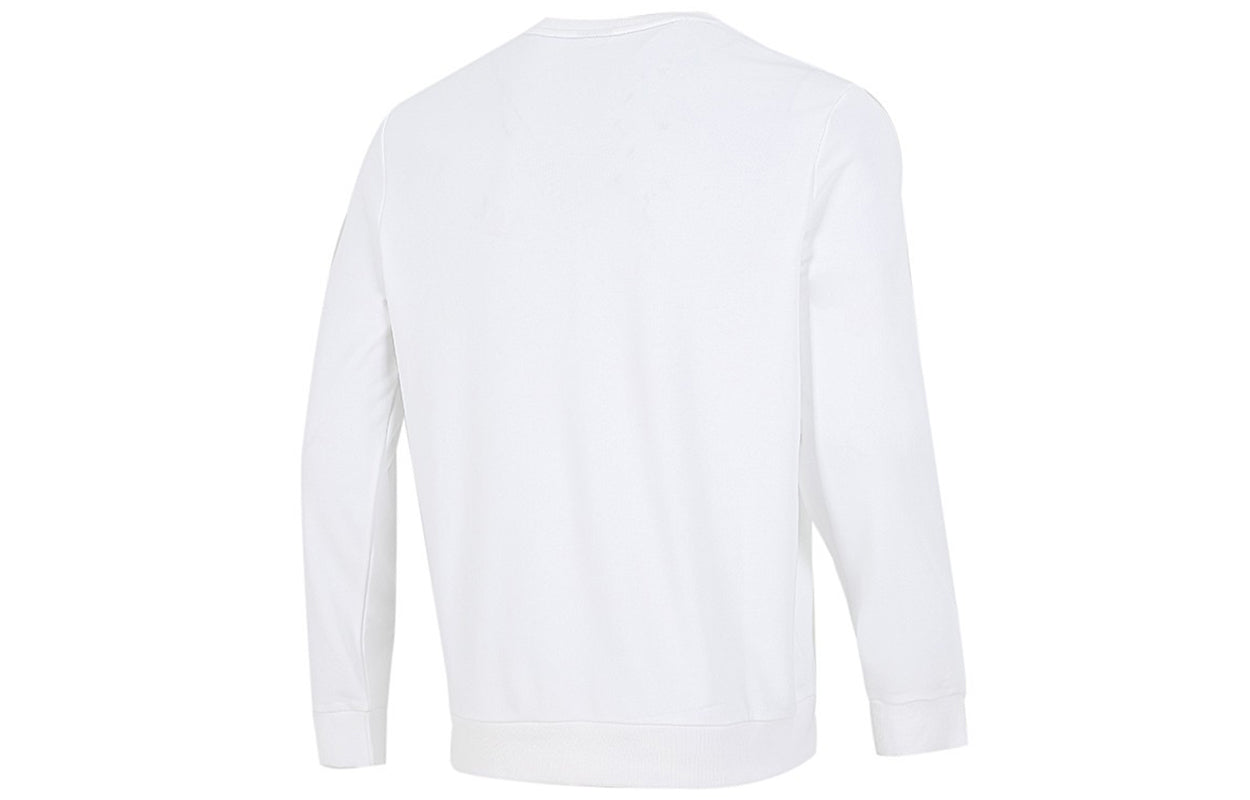 PUMA Logo Printing Sports Round Neck Pullover White 532912-02