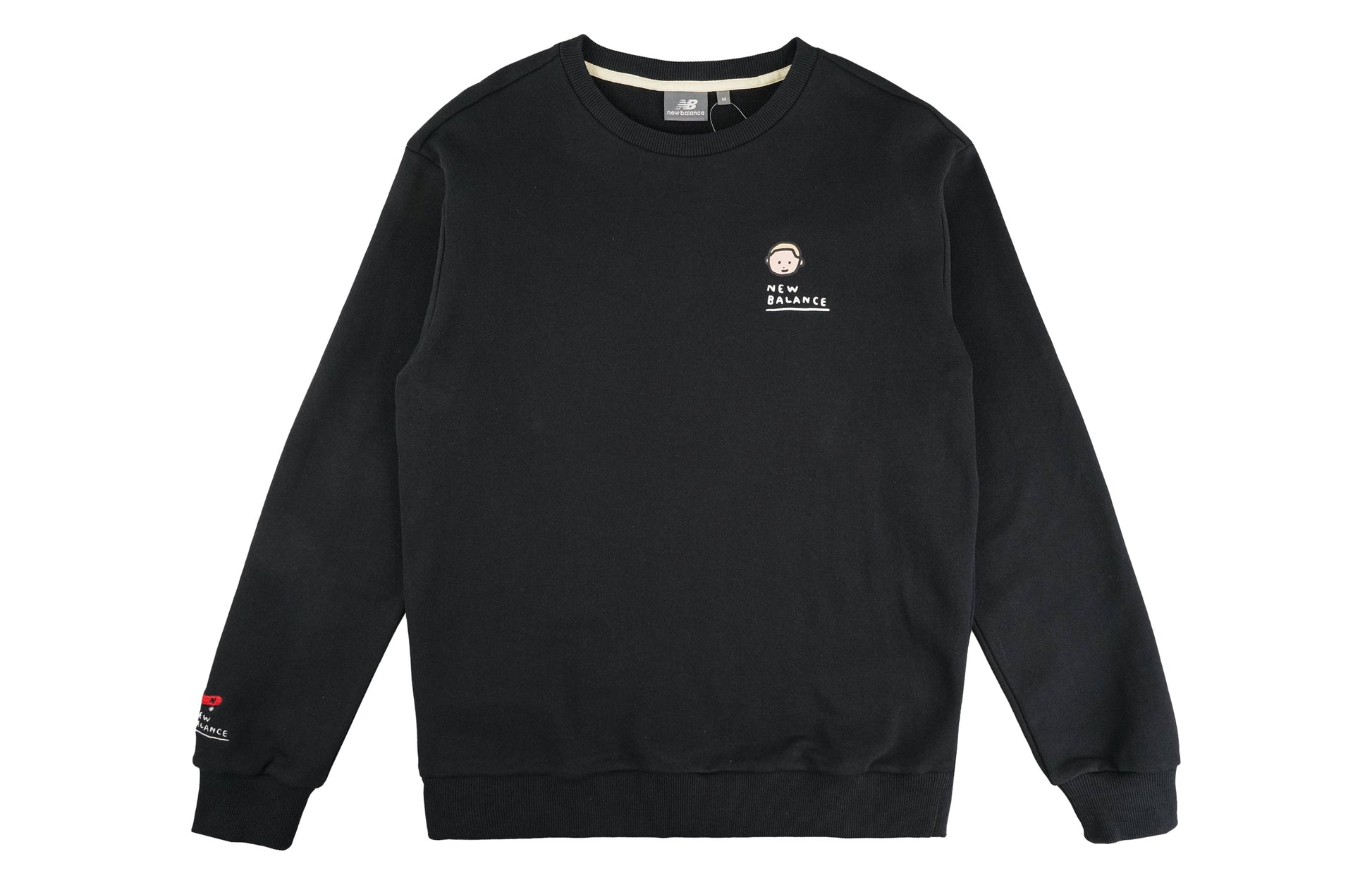 New Balance x DOE Printing Graphic Pullover Asia Sizing 'Black' NCA47111-BK