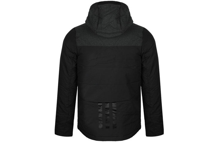 adidas neo Splicing Stay Warm Sports hooded down Jacket Black EI4440