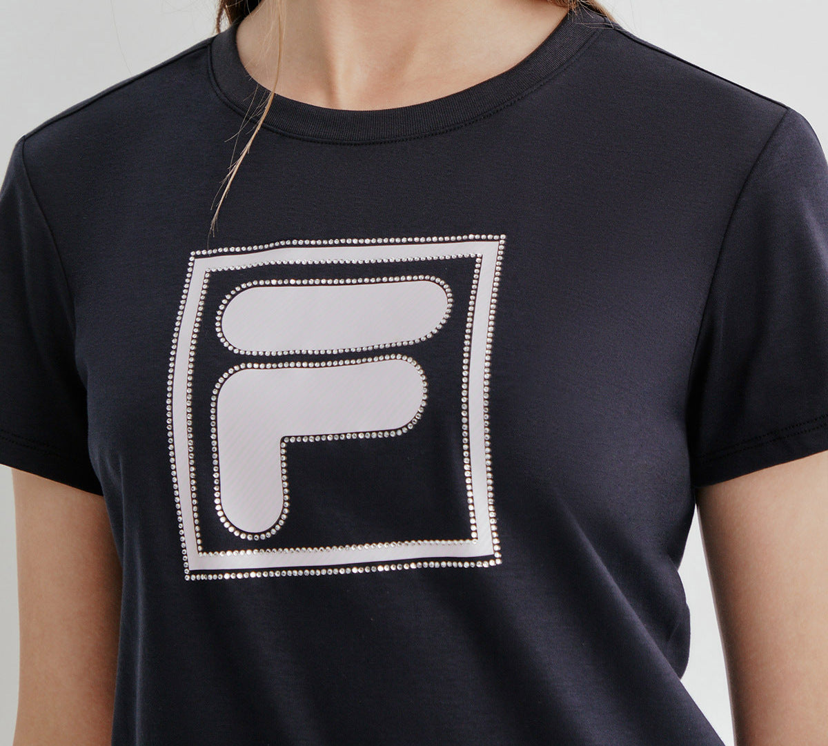 (WMNS) FILA Round Neck Sports Short Sleeve Blue F11W028147F-NV