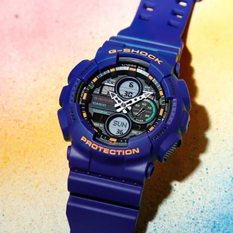 CASIO G-Shock Analog-Digital 'Purple' GA-140-6A