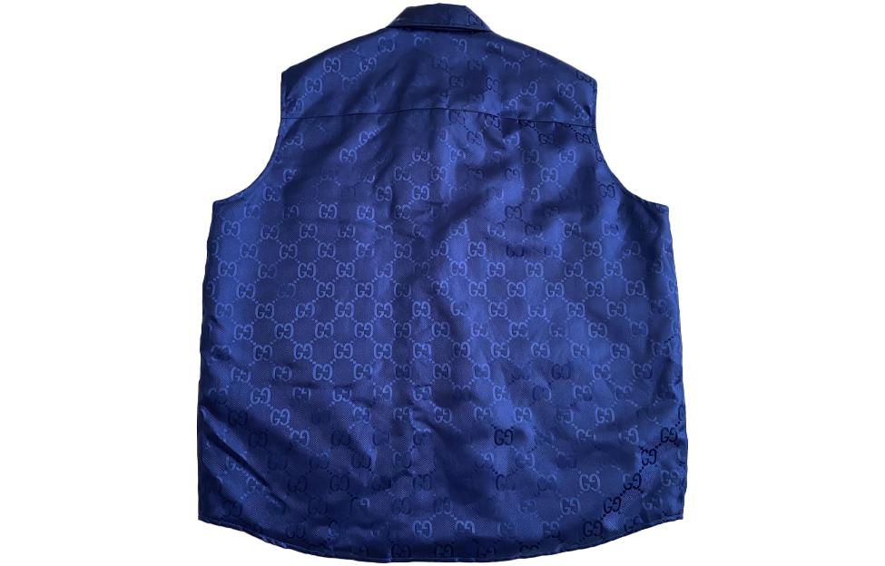 Gucci GG Down Vest 'Blue' 631890-Z8AK7-4424