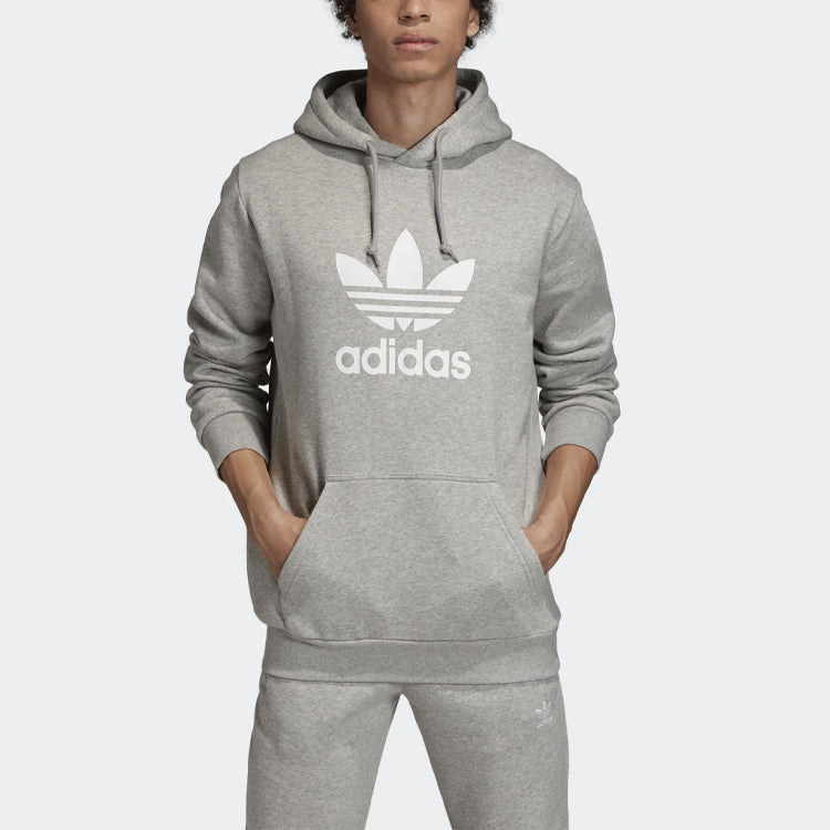 adidas originals Casual Sports Pullover hooded Long Sleeves Gray ED8785