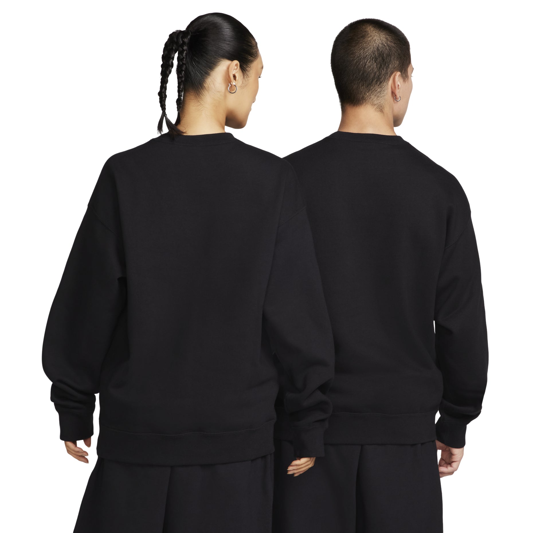 Nike Solo Swoosh Crewneck Sweatshirt Asia Sizing 'Black' DX1362-010