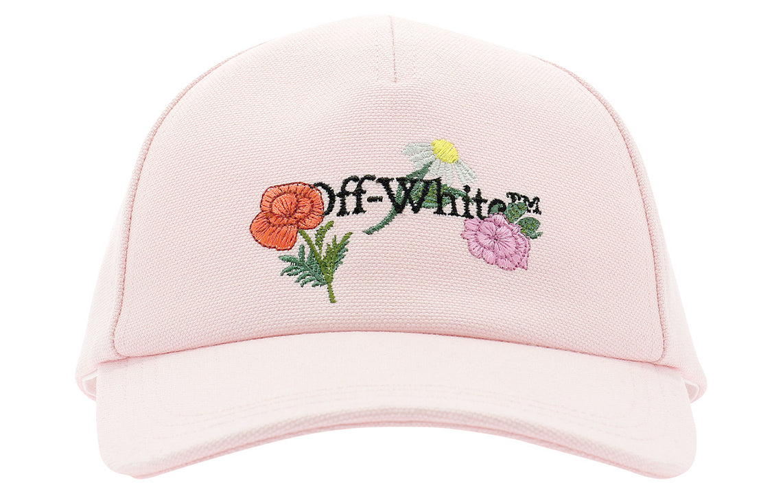 (WMNS) Off-White Embroidered Canvas Baseball Cap 'Light Pink' OWLB014R21FAB0013184