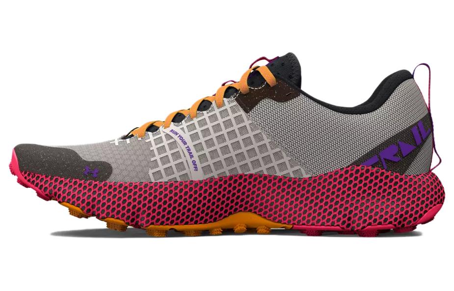 Under Armour UA HOVR Ridge Trail Running 'Grey Black Red' 3025852-305