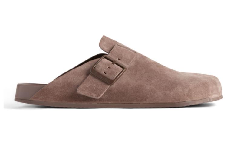 (WMNS) Balenciaga Sunday Mules 'Light Brown Suede Calfskin' 761284WCGA12010