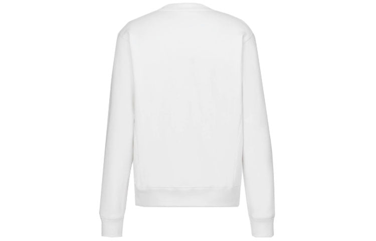 DIOR SS21 Flowers Floral Logo Embroidered Printed Loose Hooded Sweatshirt For Men White 113J687A0531-C084