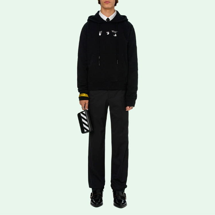 Off-White SS21 Mens Logo Long Sleeve Sweater OMBB034R21FLE0061055