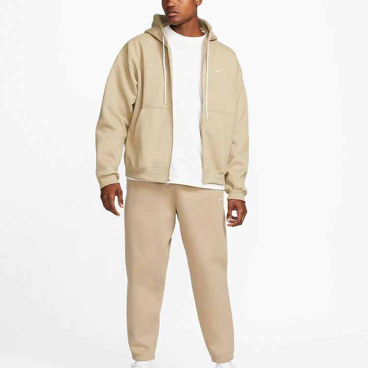 Men's Nike Solid Color Loose Zipper Jacket Us Edition Khaki DH5042-247