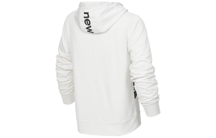 (WMNS) New Balance Relentless Terry Layer Hoodie Asia Sizing 'White Grey' AWT21179-SST