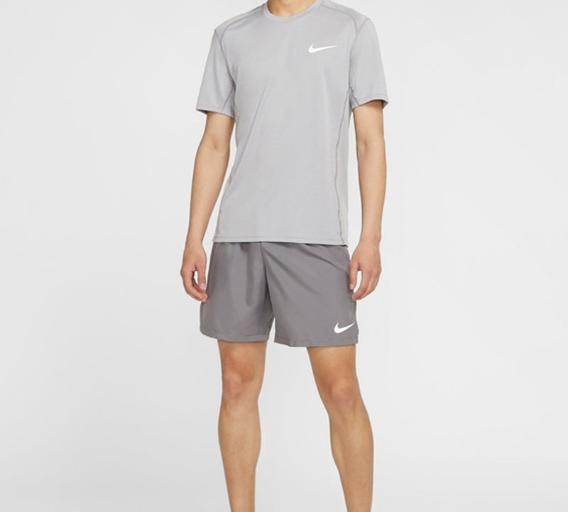 Nike Miler Running Tops Quick Dry Short Sleeve Gray AT3952-059