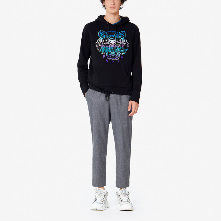 Men's KENZO Series Tiger Head Cotton Casual Black F965SW4444X7-99