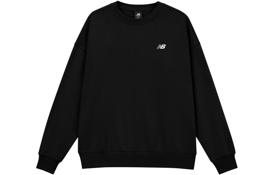 New Balance Casual Pullover Sweatshirt Asia Sizing 'Black' AMT33344-BK