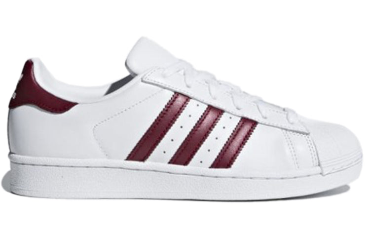 (WMNS) adidas Superstar 'White Maroon' D97999