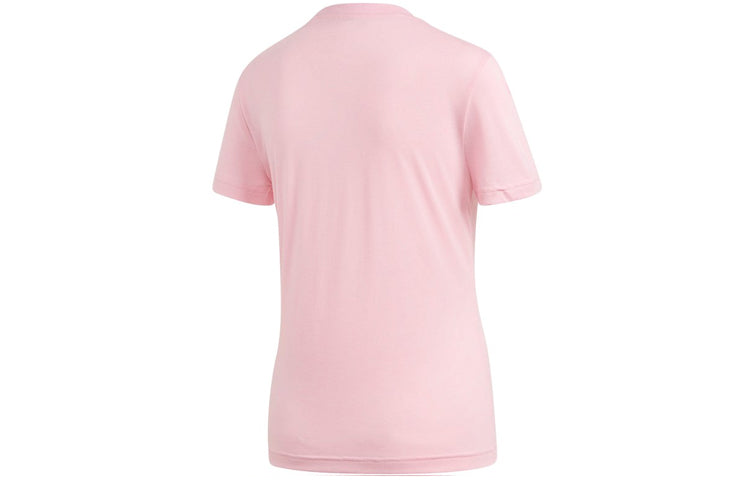 (WMNS) adidas Logo Alphabet Printing Sports Short Sleeve Pink DZ0014