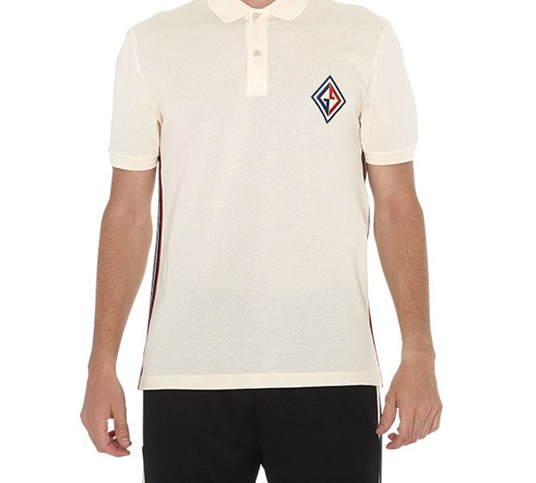Gucci Embroidered Logo Short Sleeve polo White 564651-XJAYM-9247