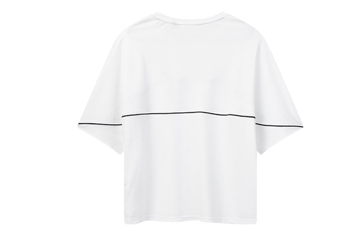 (WMNS) FILA Contrasting Colors Short Sleeve White F11W021102F-WT
