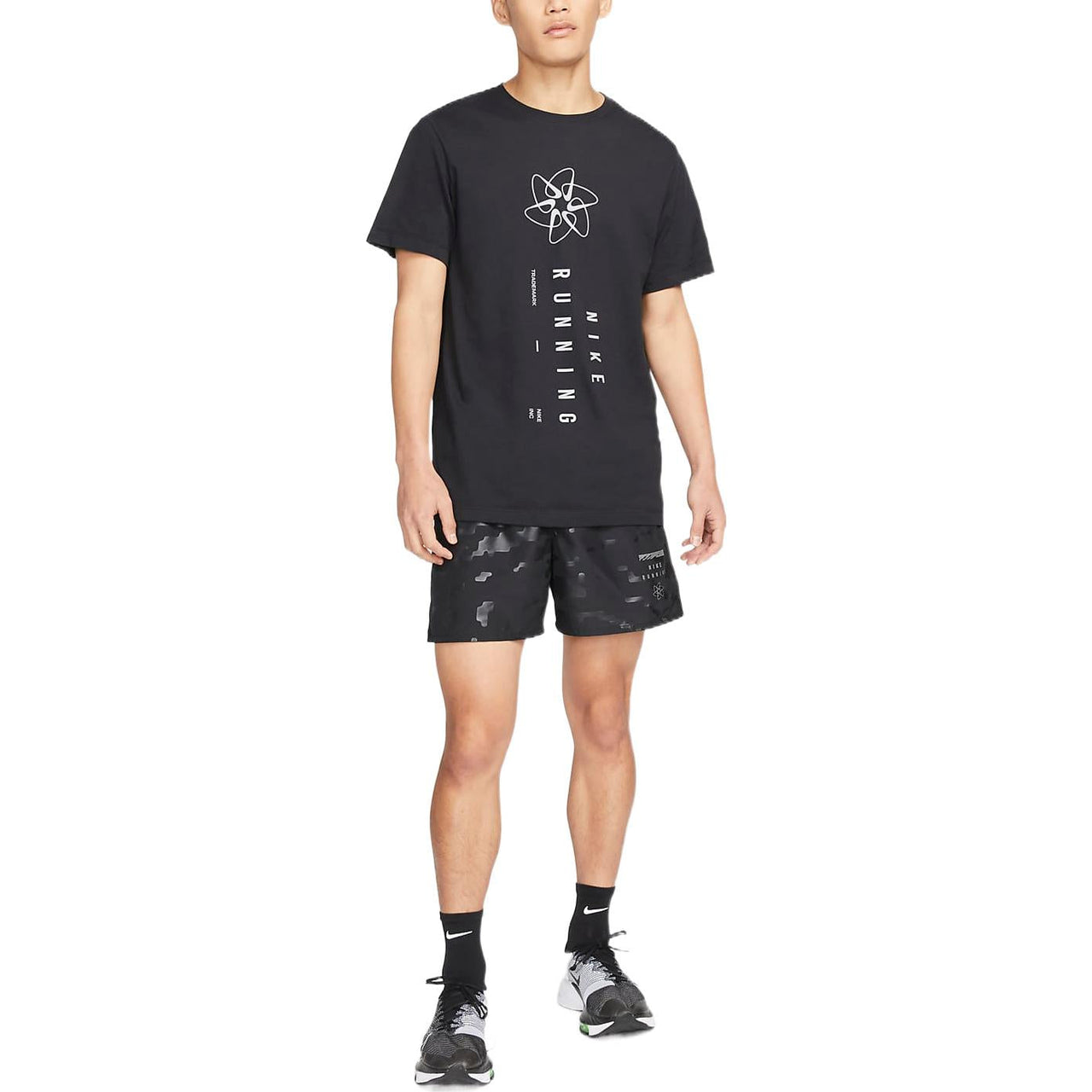 Men's Nike Casual Printing Black Straight Shorts DM4710-010