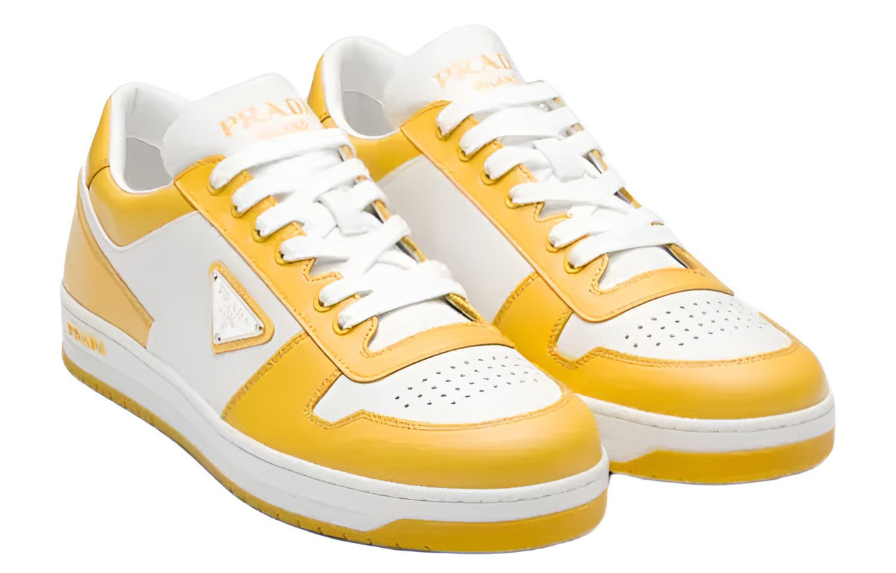 (WMNS) PRADA Downtown Leather Sneakers 'White Sun' 1E792M_3LKG_F0A7U