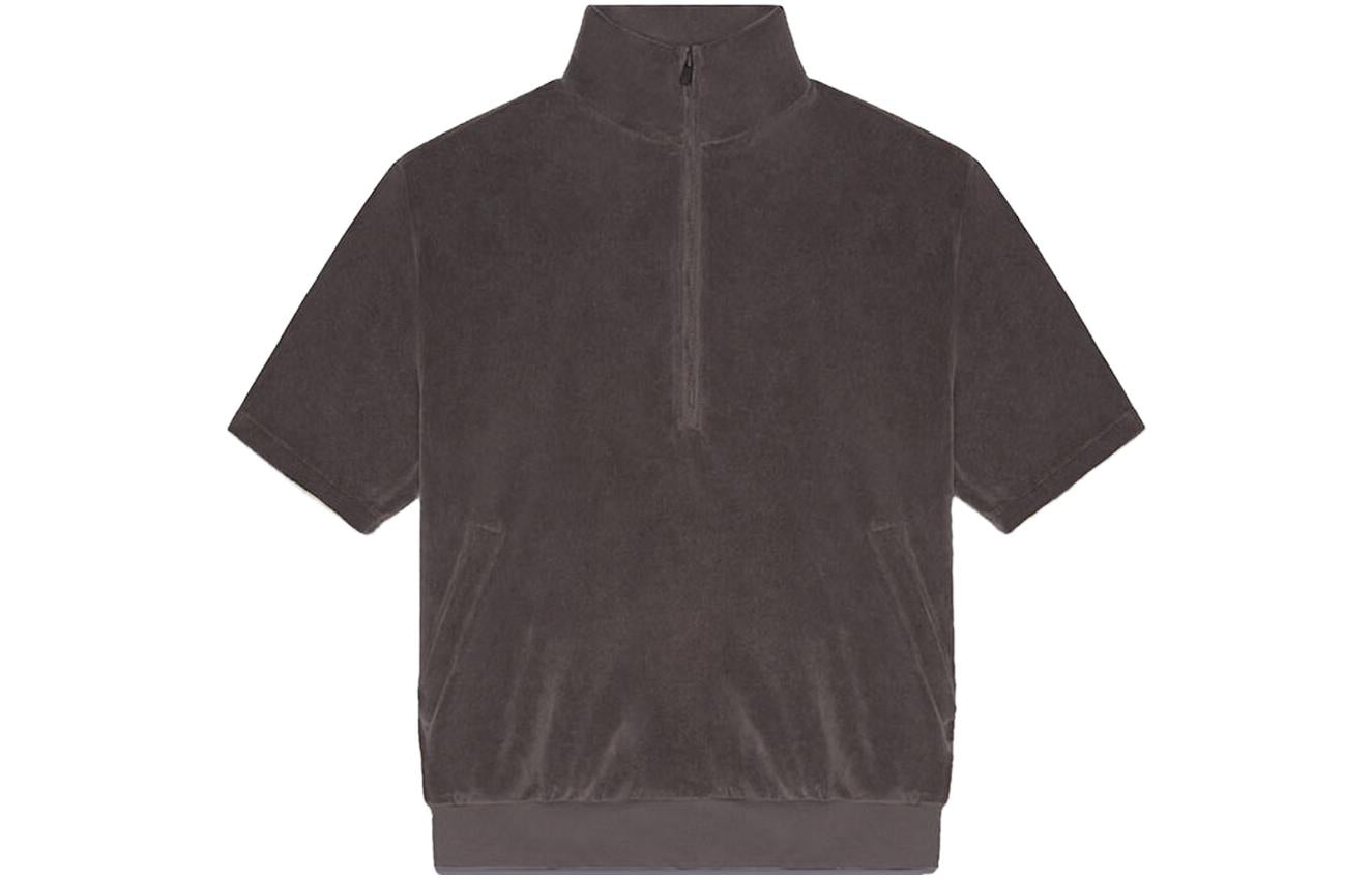 Fear of God Essentials Drop2 SS23 Half-Zip Sweatshirt 'Off-Black' 125BT224090F
