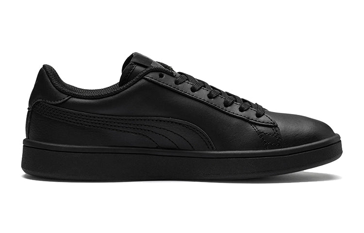 (GS) PUMA Smash V2 Leather 'Black' 365170-01