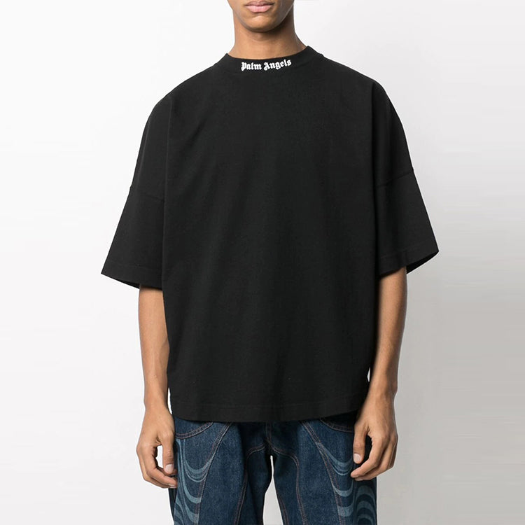 Palm Angels Classic Logo Over Tee 'Black White' PMAA002C99JER0011001