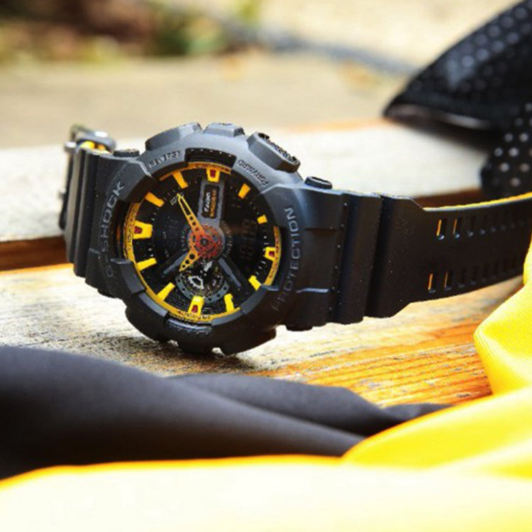 CASIO G-Shock Analog-Digital 'Black Yellow' GA-110BY-1A