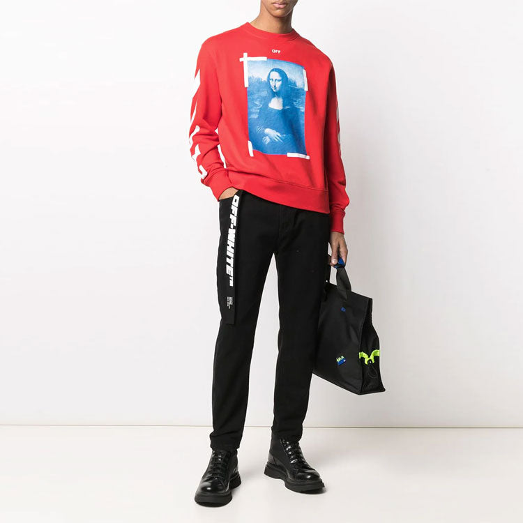 Men's Off-White SS21 Pattern Printing Red OMBA025R21FLE0032501