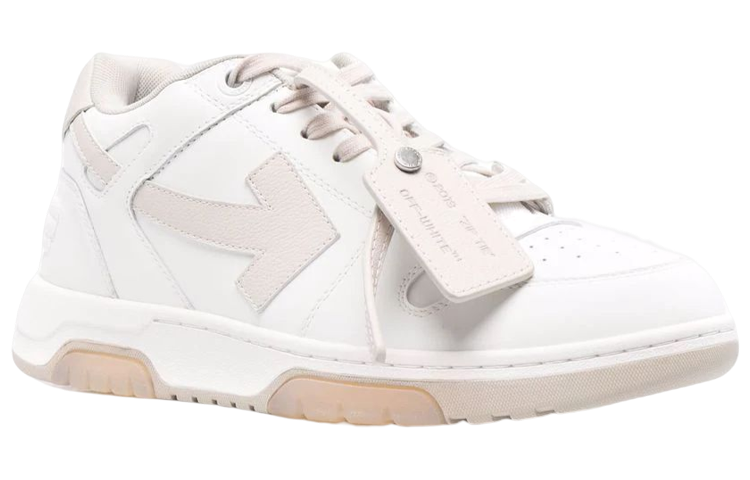 Off-White Out Of Office Low-Top Sneakers 'White Beige' OMIA189C99LEA0010161