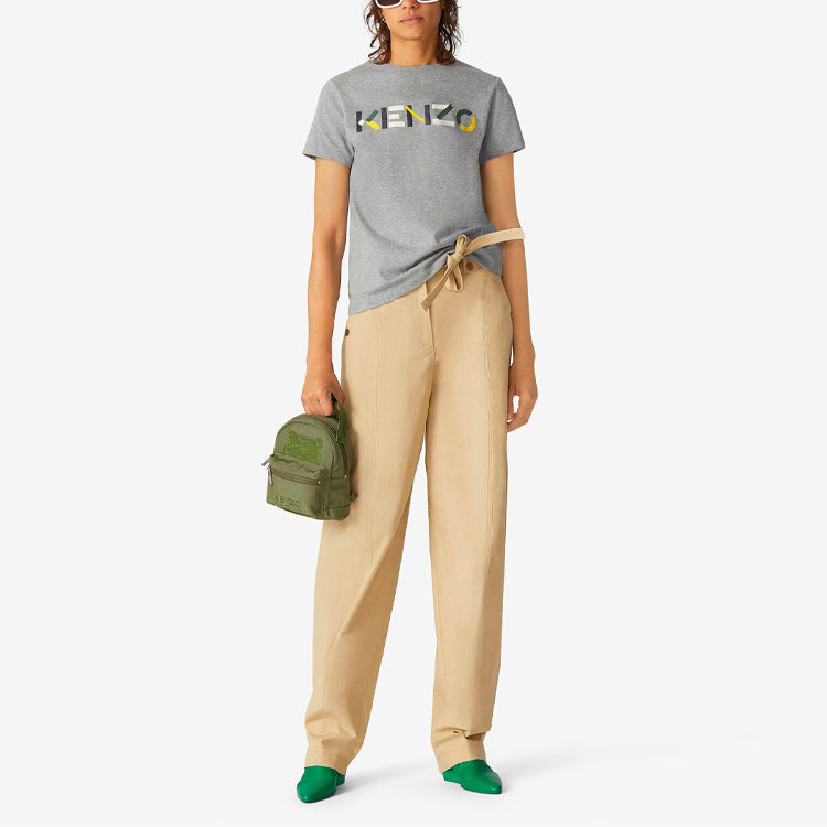 KENZO SS21 Logo Printing Round-neck Grey FB52TS8404SA-95
