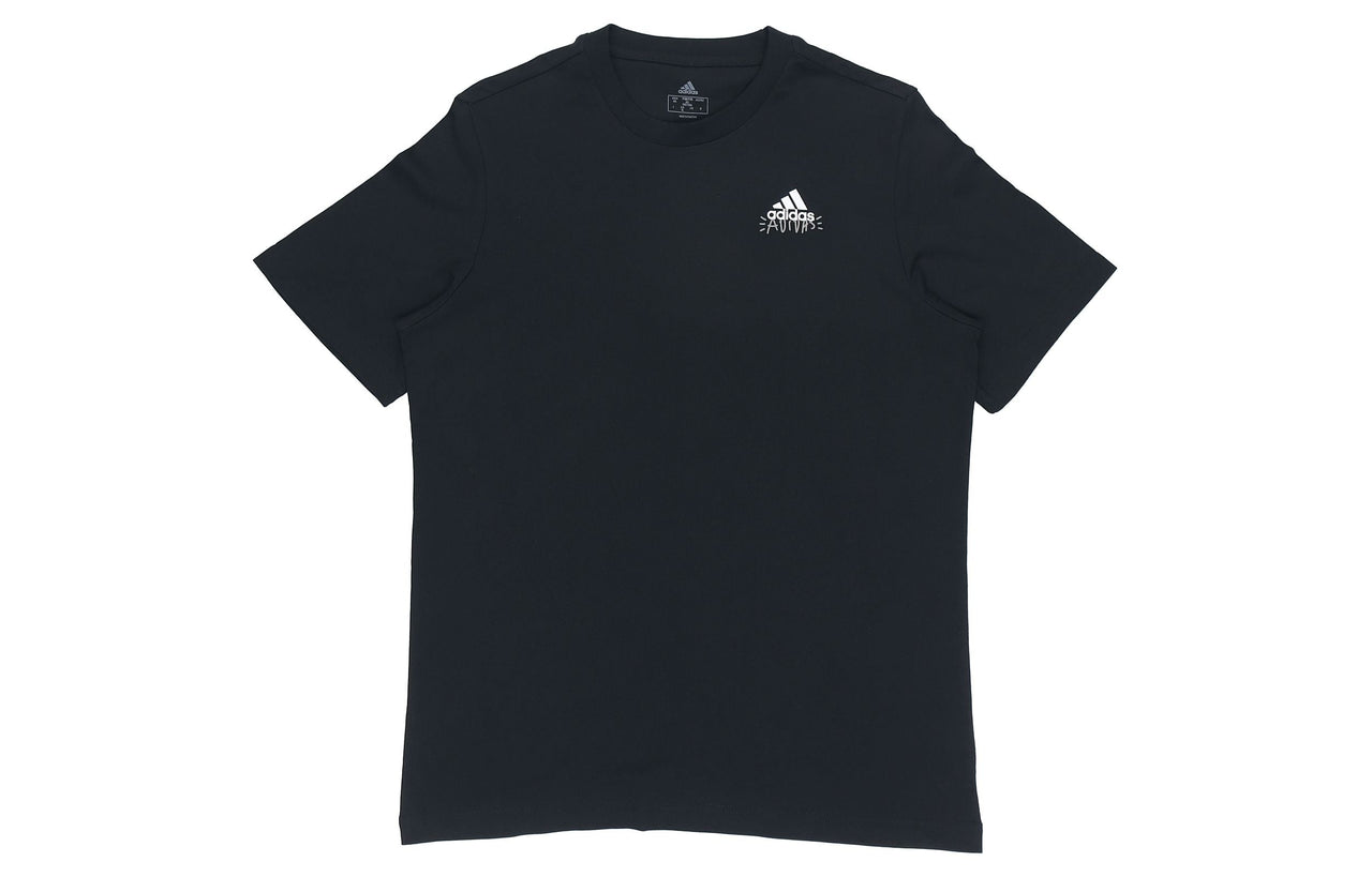 adidas Doodle Emblem Sports Printing Male Black FN1750