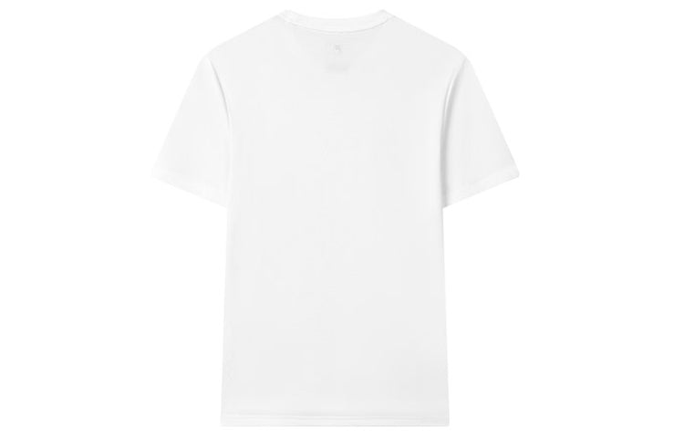 FILA Solid Color Casual Sports Round Neck Short Sleeve White F11M132113F-WT