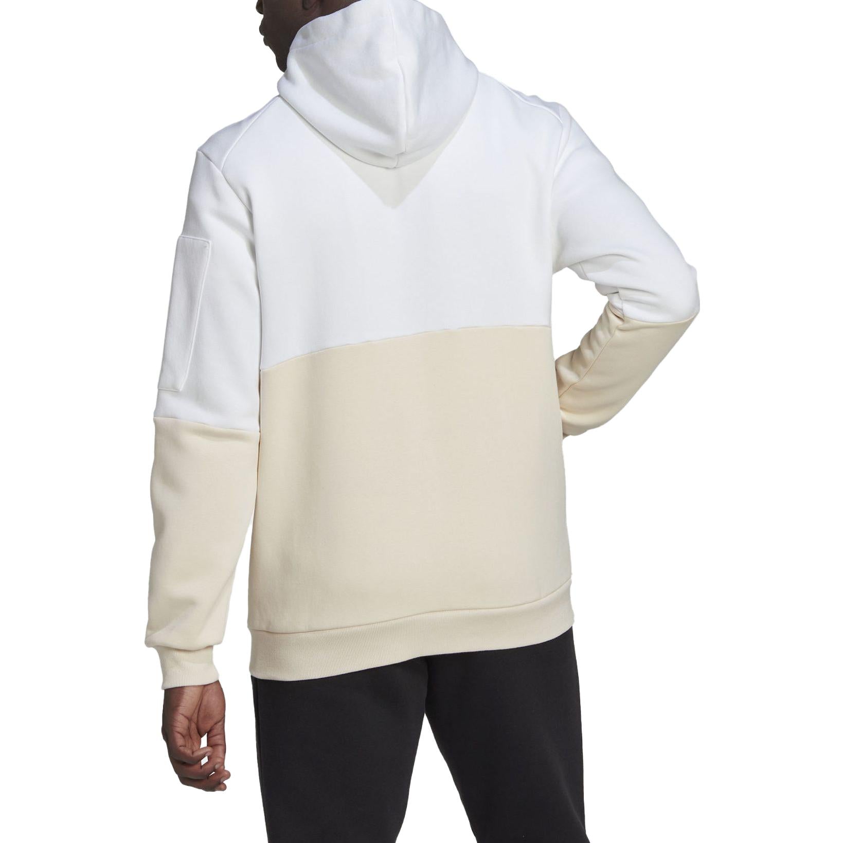 adidas Essentials For Gameday Fleece Full-Zip Hooded Jacket 'White' HL6911