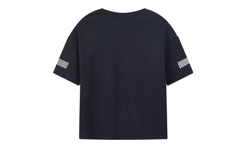 (WMNS) FILA Reflective Logo Printing Short Sleeve Navy Blue F11W028101F-NV