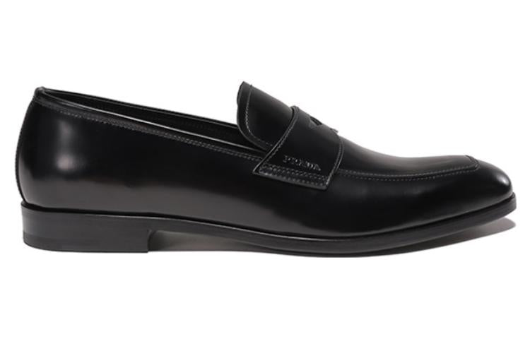 PRADA Brushed Leather Loafers 'Black' 2DB161_P39_F0002_F_X001