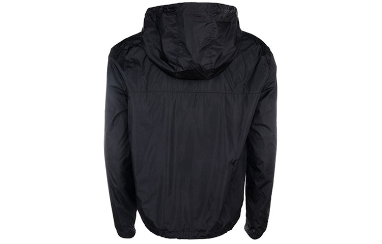 Off-White SS21 Casual hooded Zipper Jacket Ordinary Version Black OMBD024R21FAB0011001