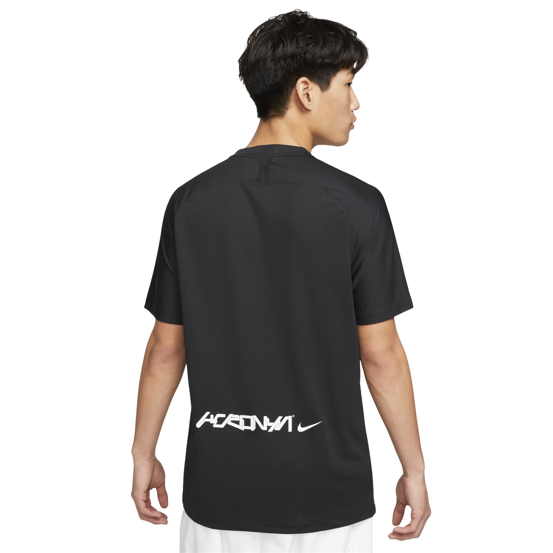 Nike x ACRONYM Crossover Fan Edition Printing Logo V neck Short Sleeve Asia Edition Black DC8809-010