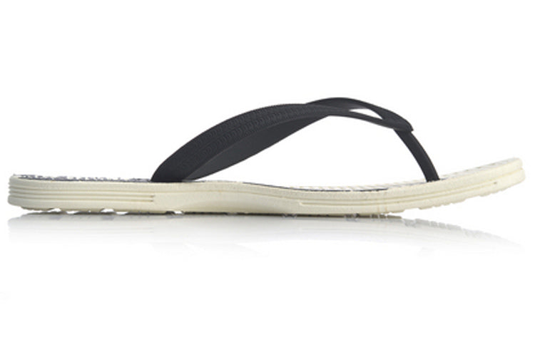 Li-Ning Stylish Black White Unisex Slippers AGAP021-1