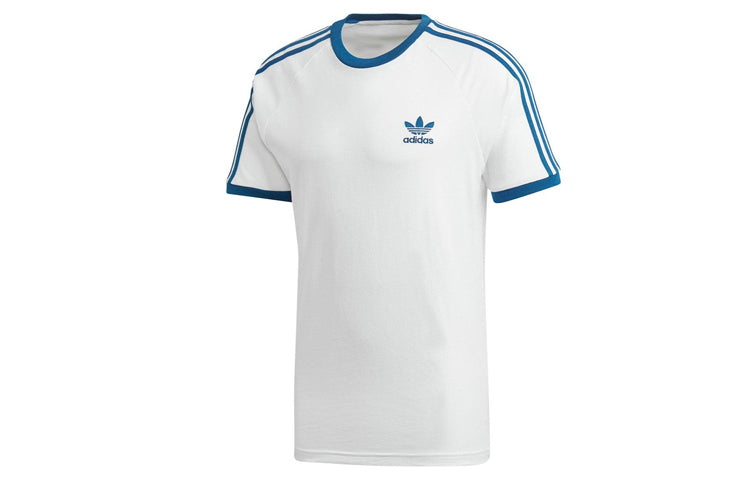 adidas originals Sports Round Neck Short Sleeve 77 Retro White DY1532